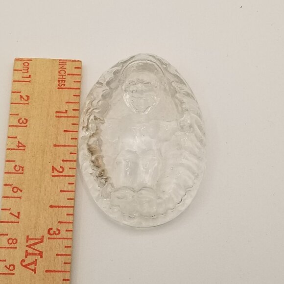 Vintage 80s Glass Nativity Mirrored Base Christmas Holiday 4 Piece Figurines Set - Picture 7 of 10